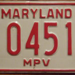 MARYLAND 1980 ---MULTI-PURPOSE VEHICLE plate